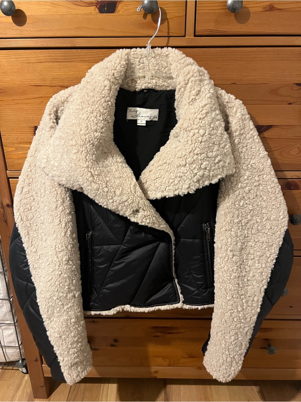 Vintage Havana Quilted Sherpa Jacket